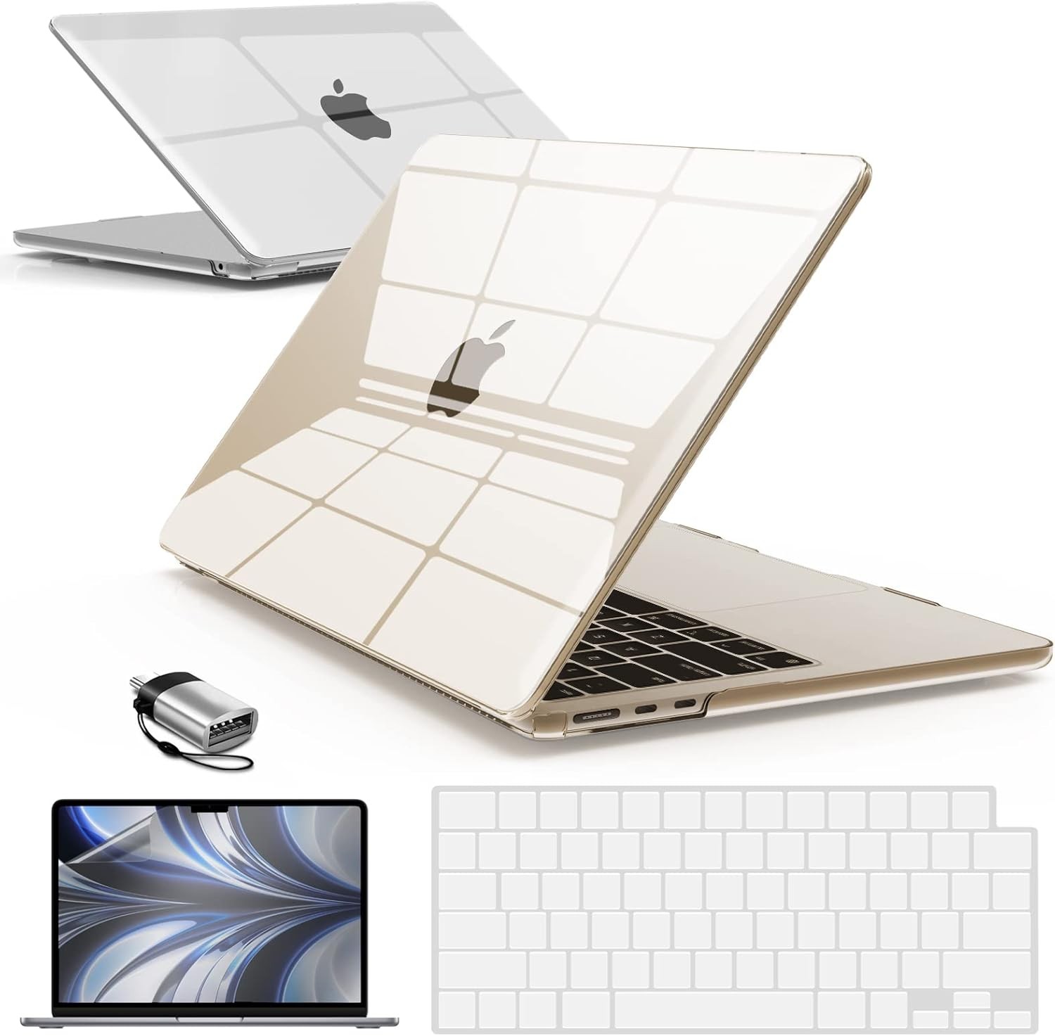 2025 2024 2023 2022 MacBook Air 13 inch Case Hardshell & Keyboard Cover & Screen