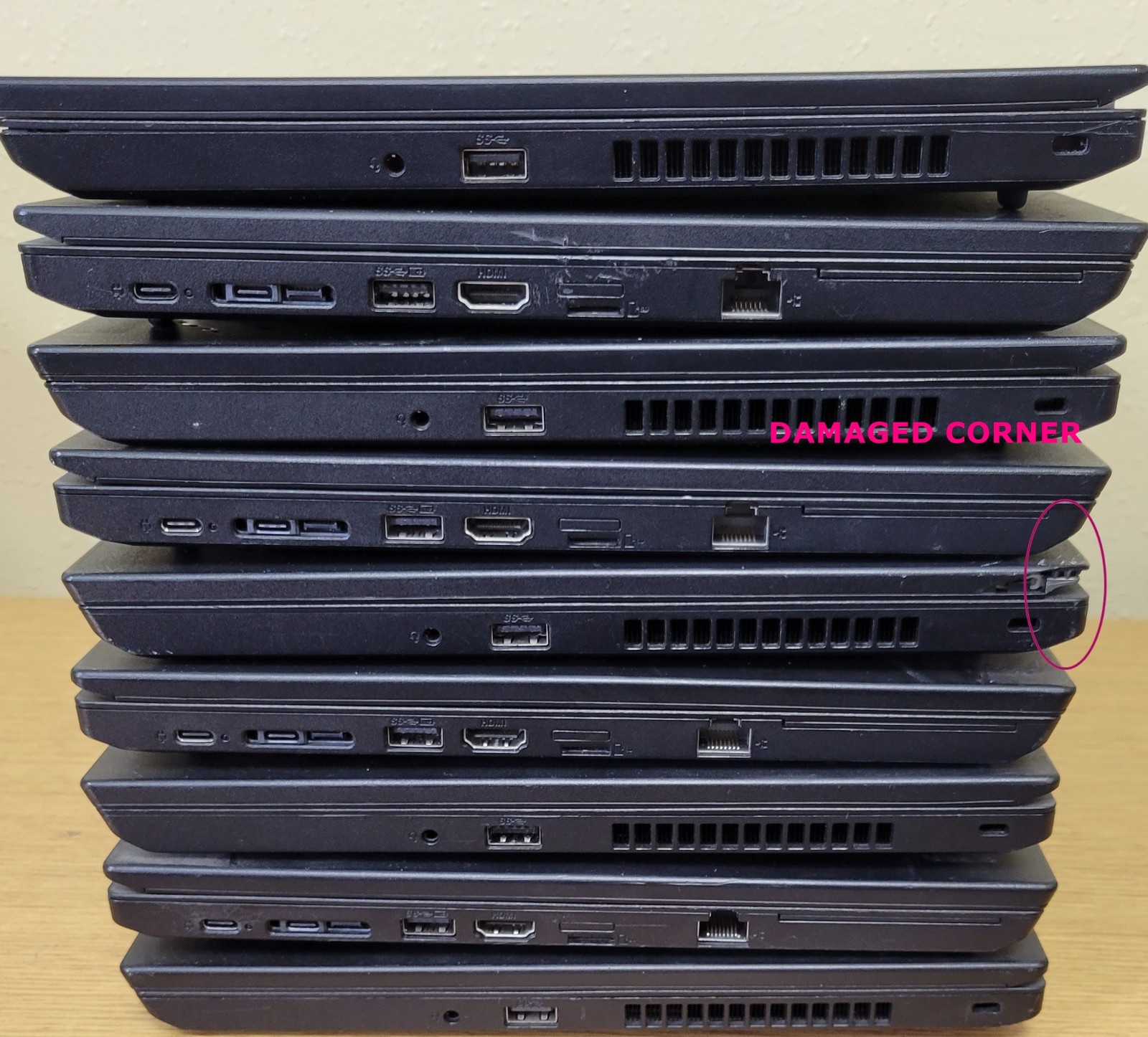(Lot of 9) Lenovo ThinkPad L480 i5-7300U 2.60GHz 8GB No OS/SSD/HDD