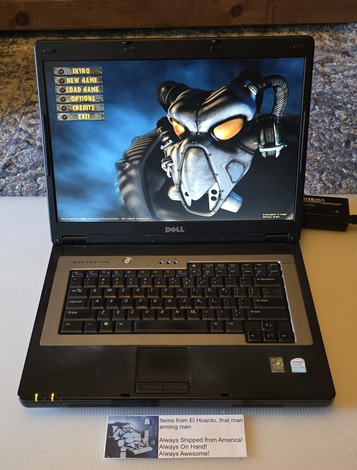 Dell Inspiron B130 Laptop 1GB Ram 40GB HDD 1.50 Ghz Celeron M Windows XP DVD