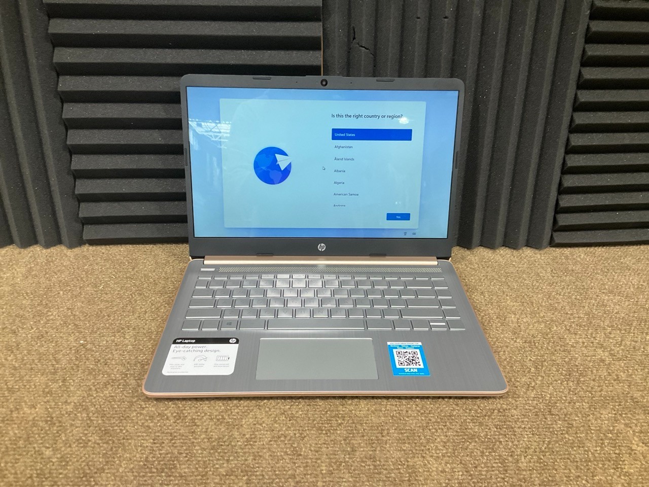 HP Laptop 14-fq0030nr 3020e 4GB 64GB 14W W11H pale rose 26N93UA#ABA ✅