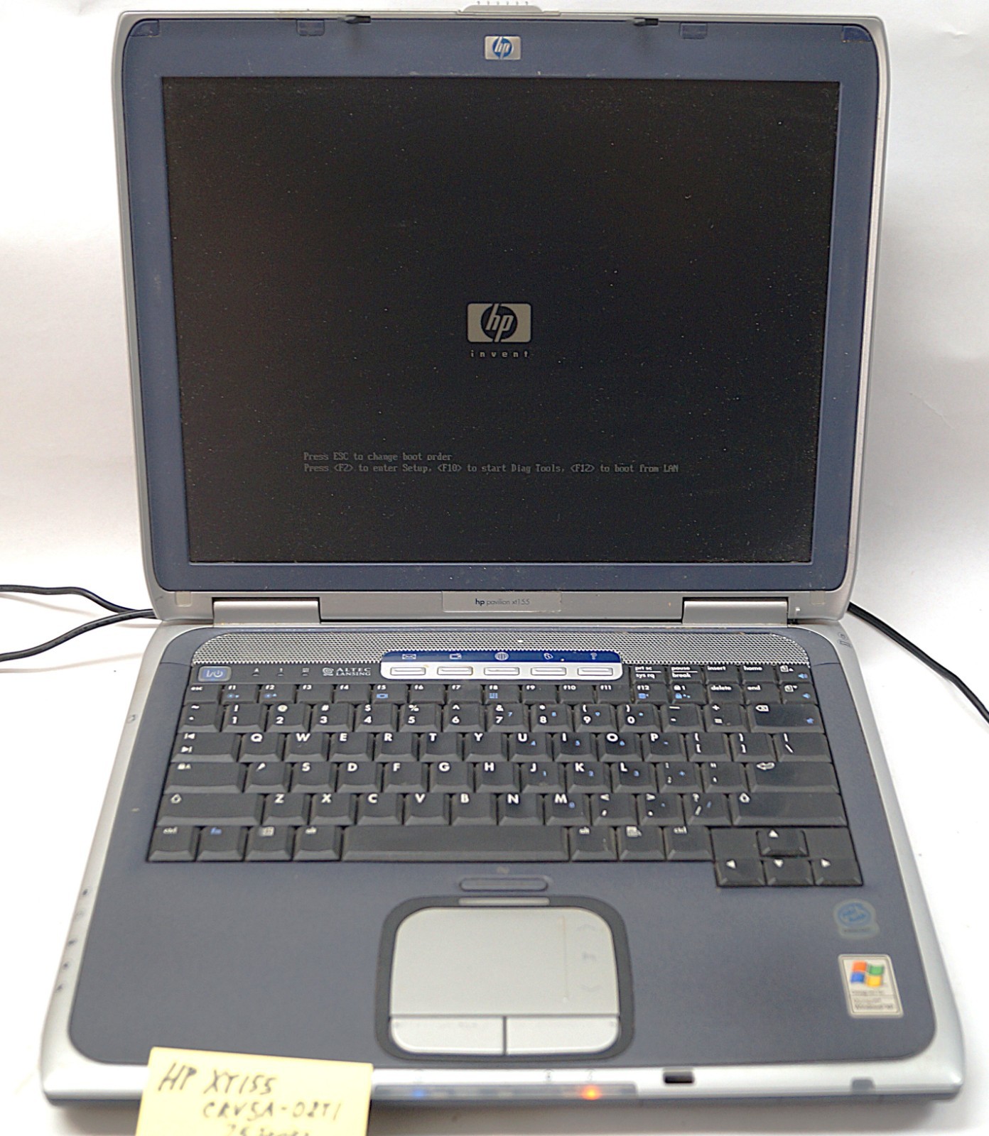 HP Pavilion XT155 CRV5A-02T1 75 Series 14″ 1GB Mem Altec NO HD WORKING PoR E113