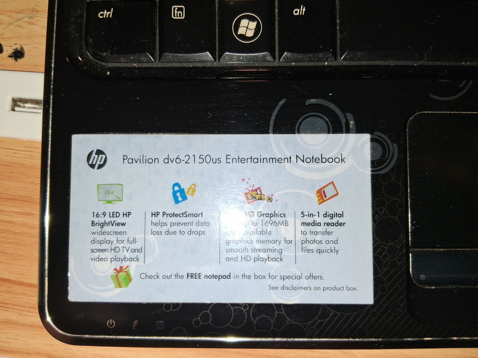 HP Pavilion DV6-2150US Laptop