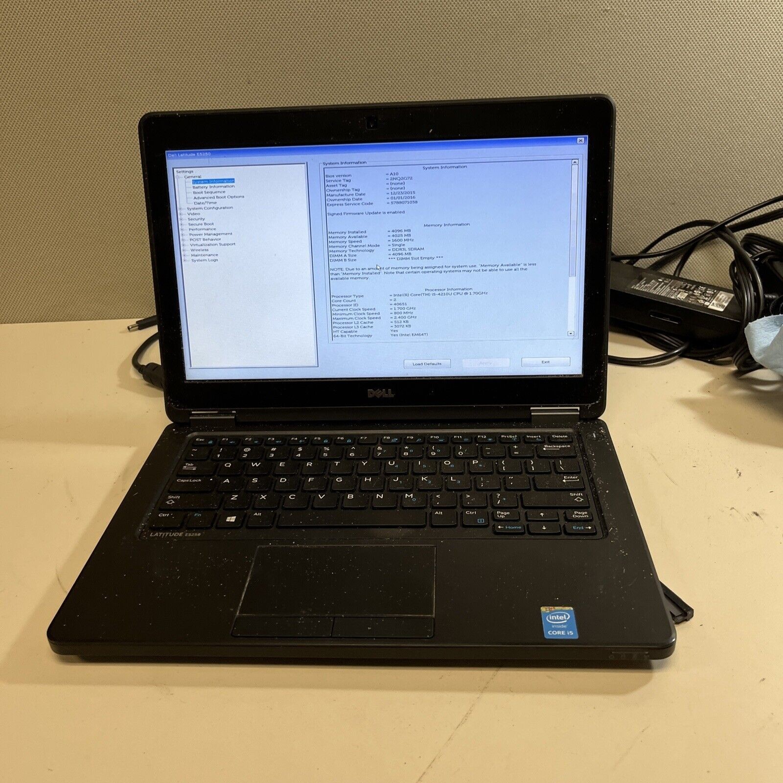 Dell E5250 i5-4210U@1.7GHZ 16GB/500GB SSD Battery&Charger,Wn11Pro,Off2024Pro