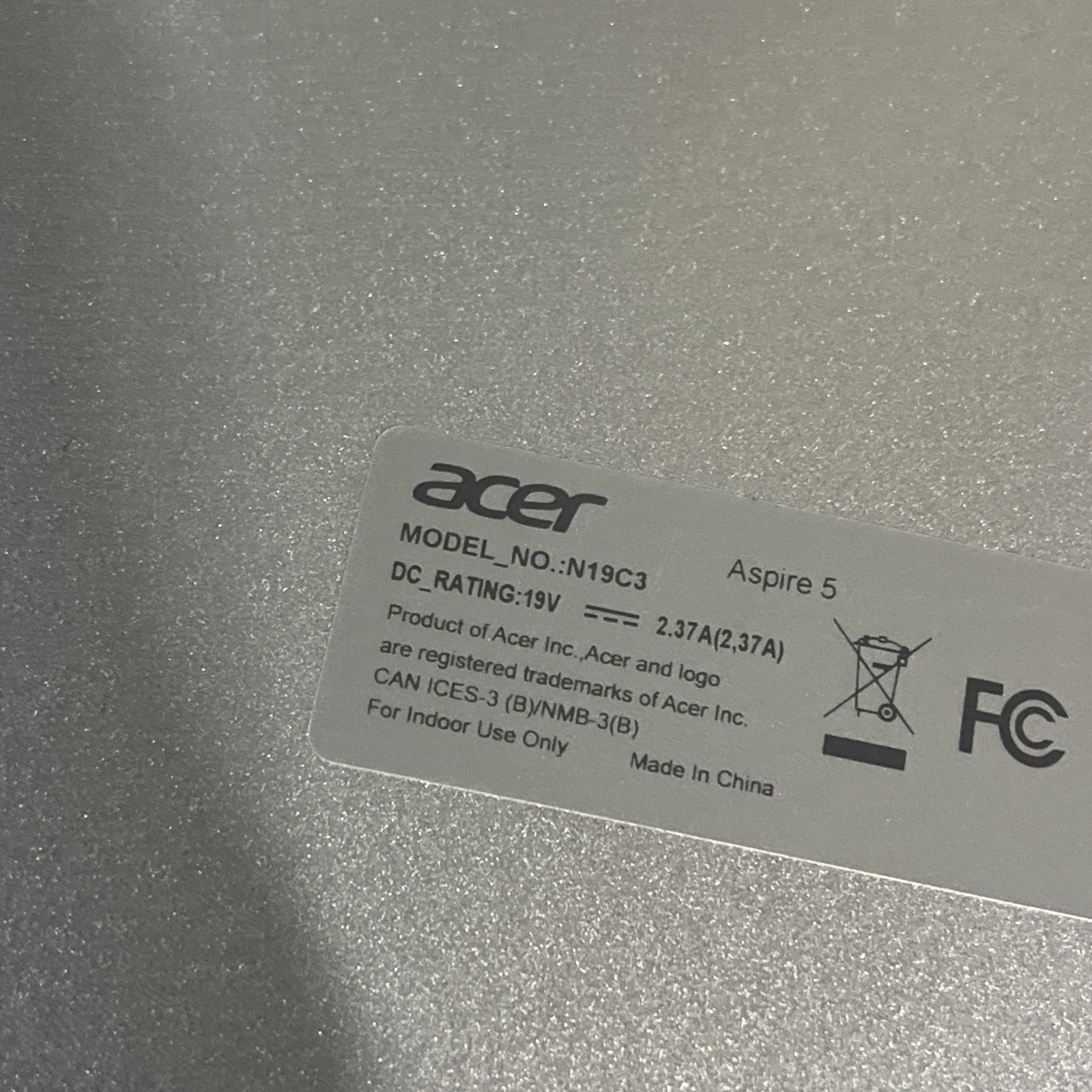 ACER N19C3 A515-43-R19L AMD RYZEN 3 8GB RAM NO HD