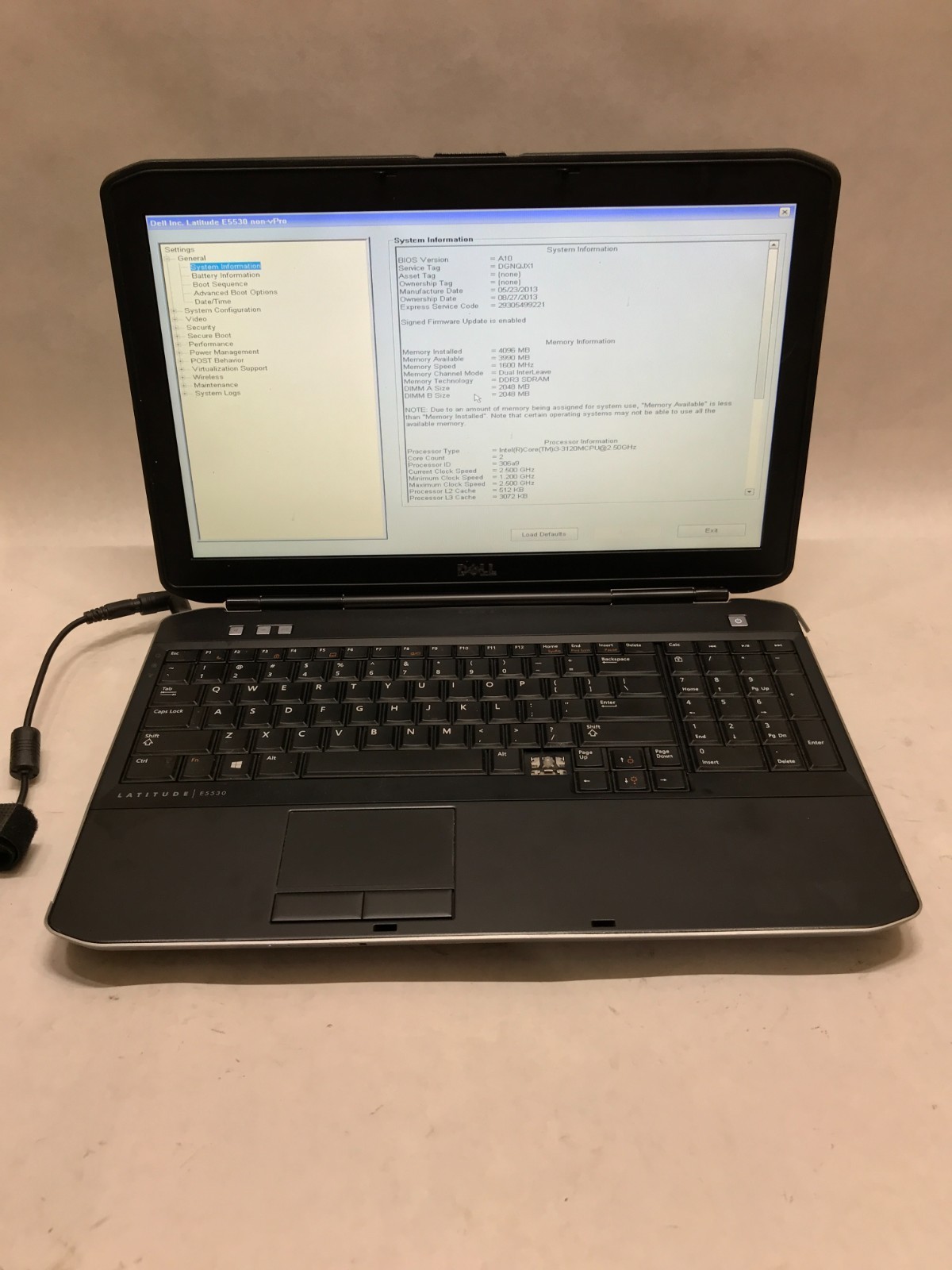 Dell Latitude E5530 15″ Intel i5 4GB RAM NO HDD/OS For Parts Missing Keys!! – DW