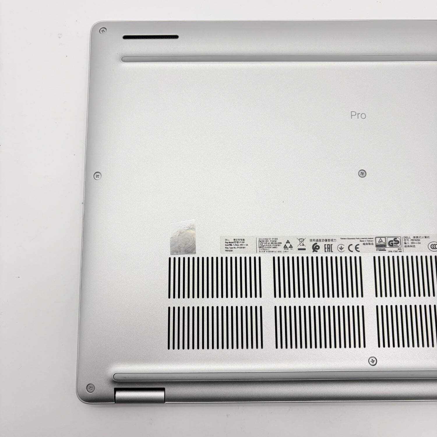 Dell Pro 16 Plus PB16250 16″ Core Ultra 5 238V 2.1GHz 32GB RAM 256GB SSD