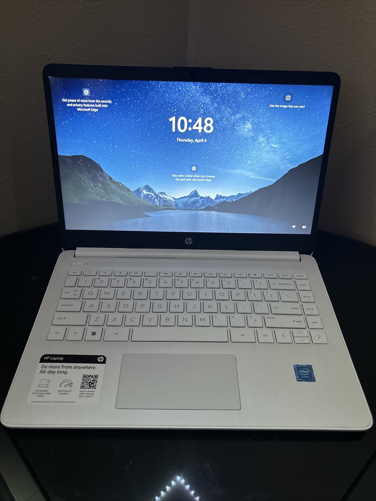 HP 14DQ0052DX 14″ (64 GB, SSD, Intel Celeron N, 1.10 GHz, 4 GB) Laptop -…