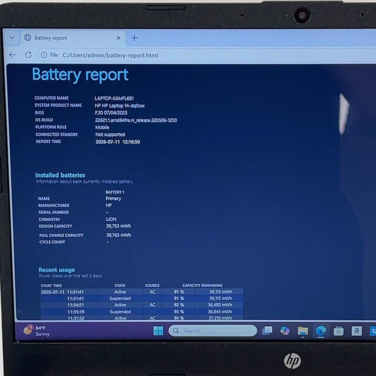 HP Laptop 14-DQ0XXX 14″ Celeron N4120 1.1GHz 4GB RAM 64GB