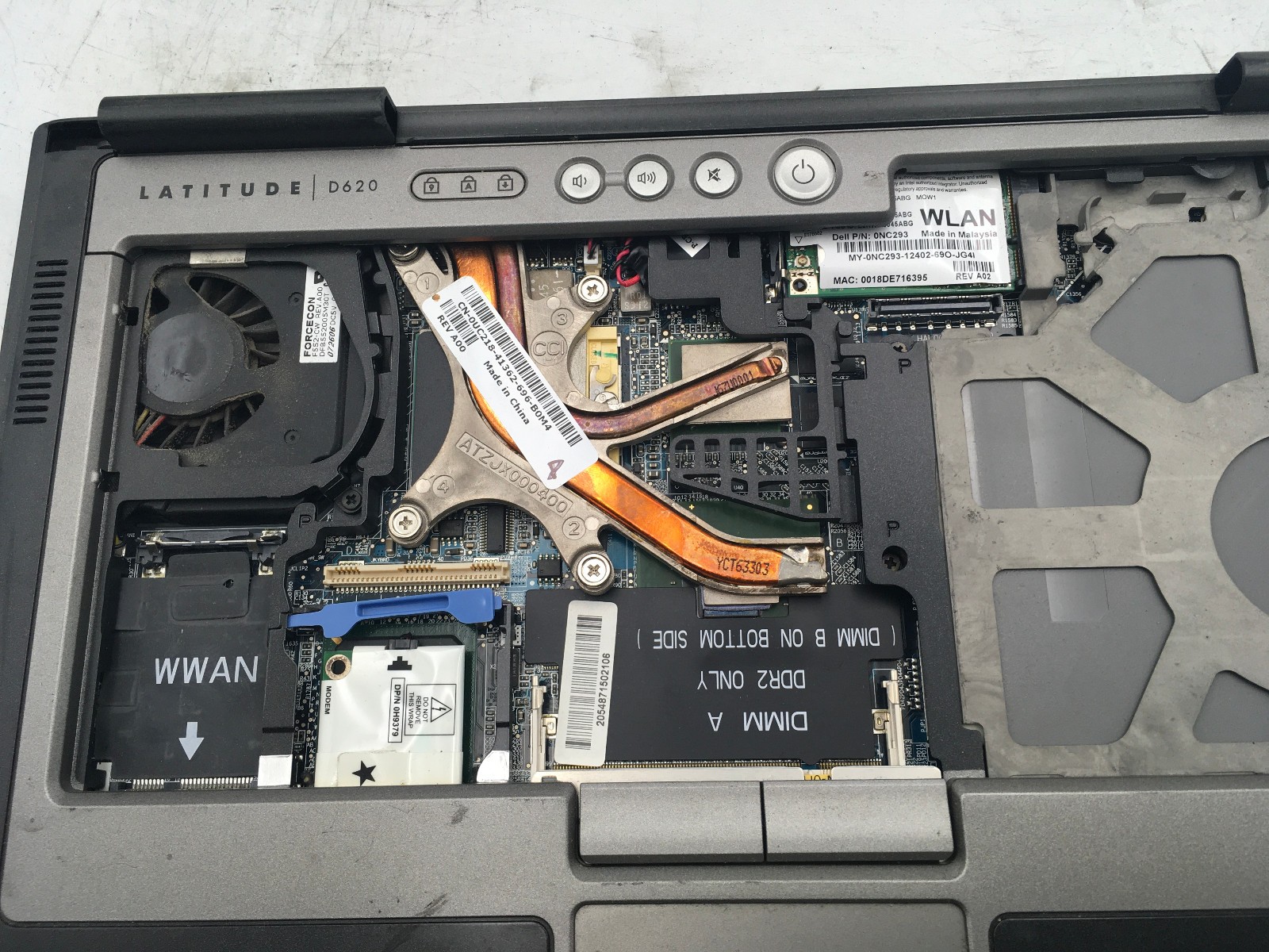 DELL LATITUDE D620 – FOR PARTS/REPAIR – CORE ONLY – INTEL CORE 2 DUO – NO RAM-BB