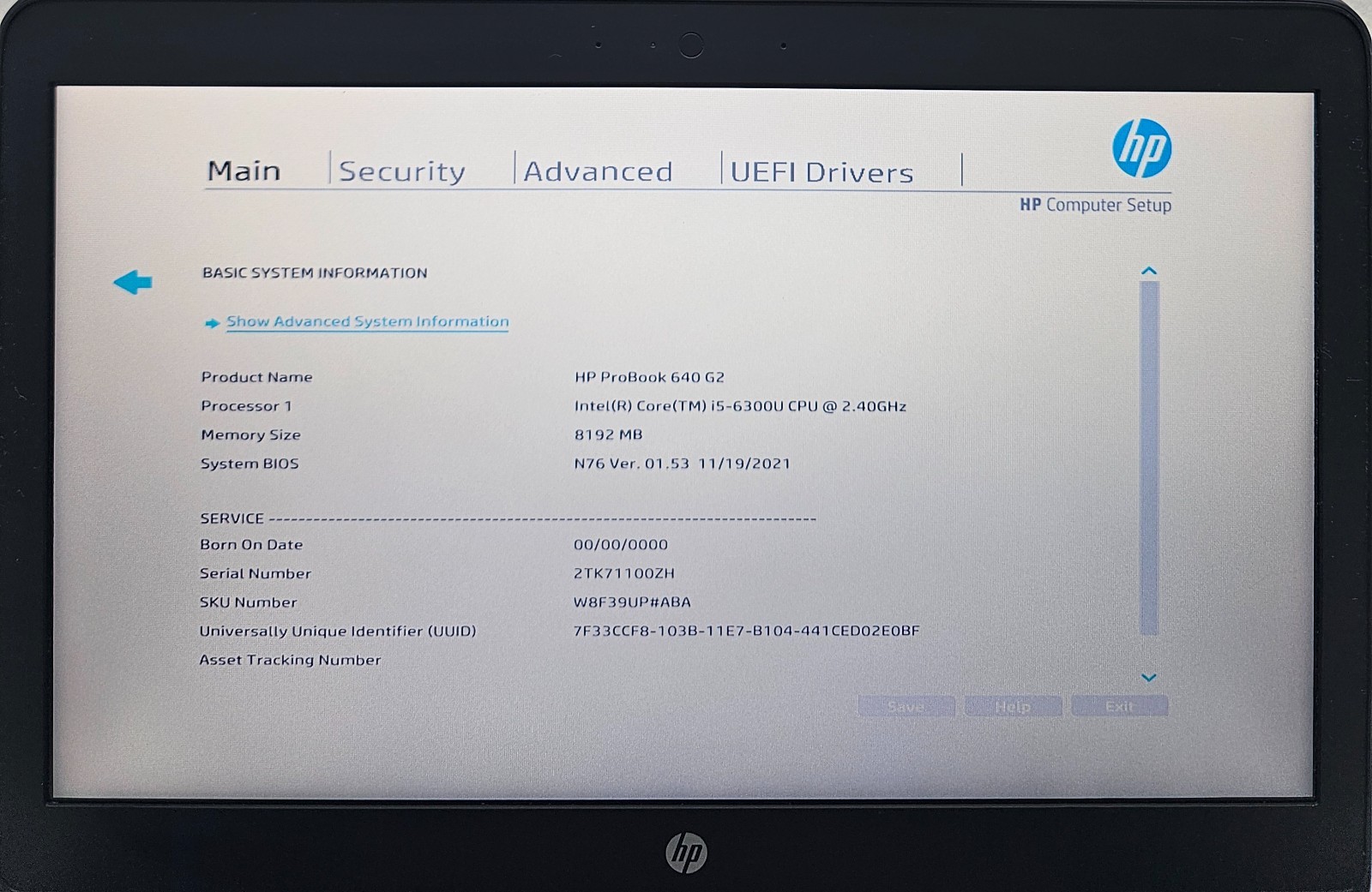 HP ProBook 640 G2 14″ Laptop Intel Core i5-6300U 8GB Ram NO HD/OS (FL)