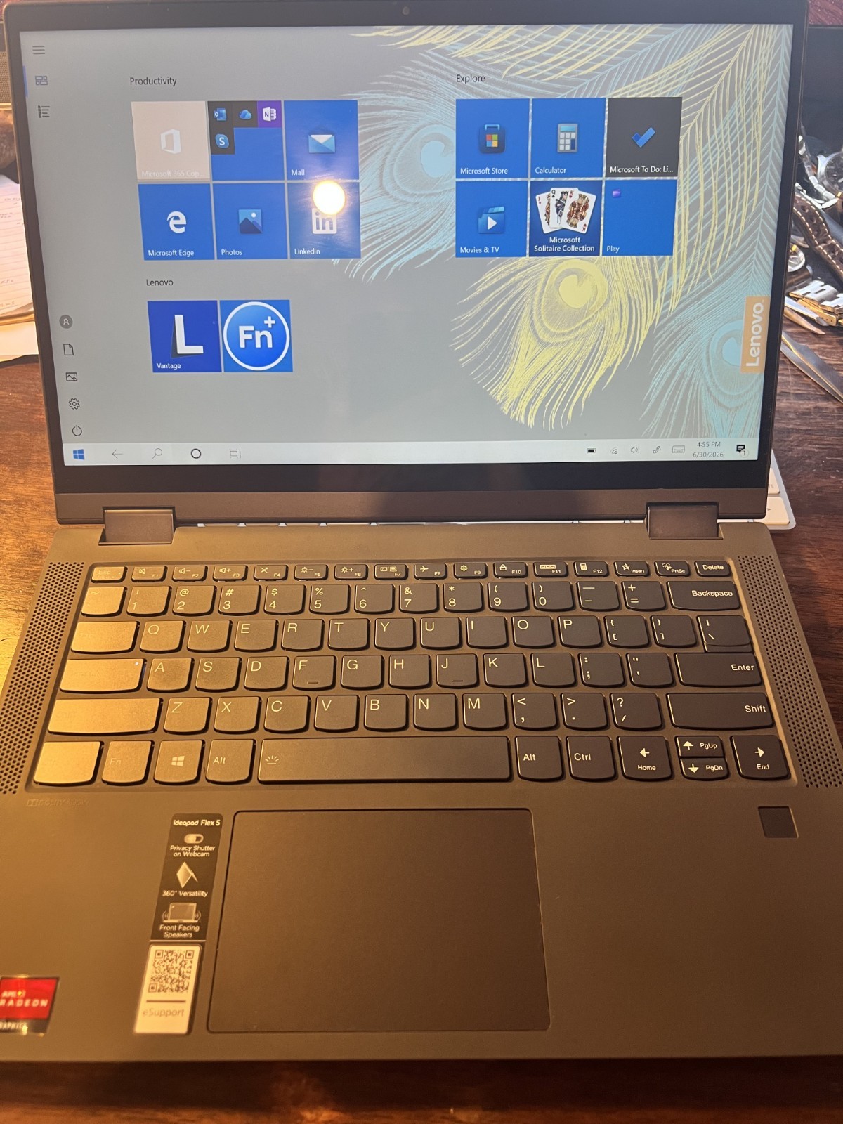 Lenovo IdeaPad Flex 5 – 1470 14″ Ryzen 5 4500U 2.38GHz 16GB RAM 256GB SSD 2 in 1