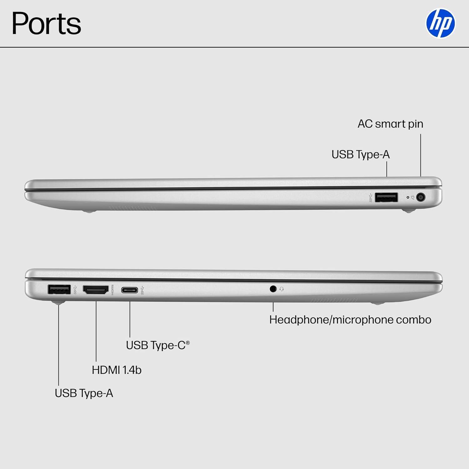 HP 15-FC0099NR 15.6 “Touchscreen Display, AMD Ryzen 3 7320U, 8 GB RAM 128 GB SSD