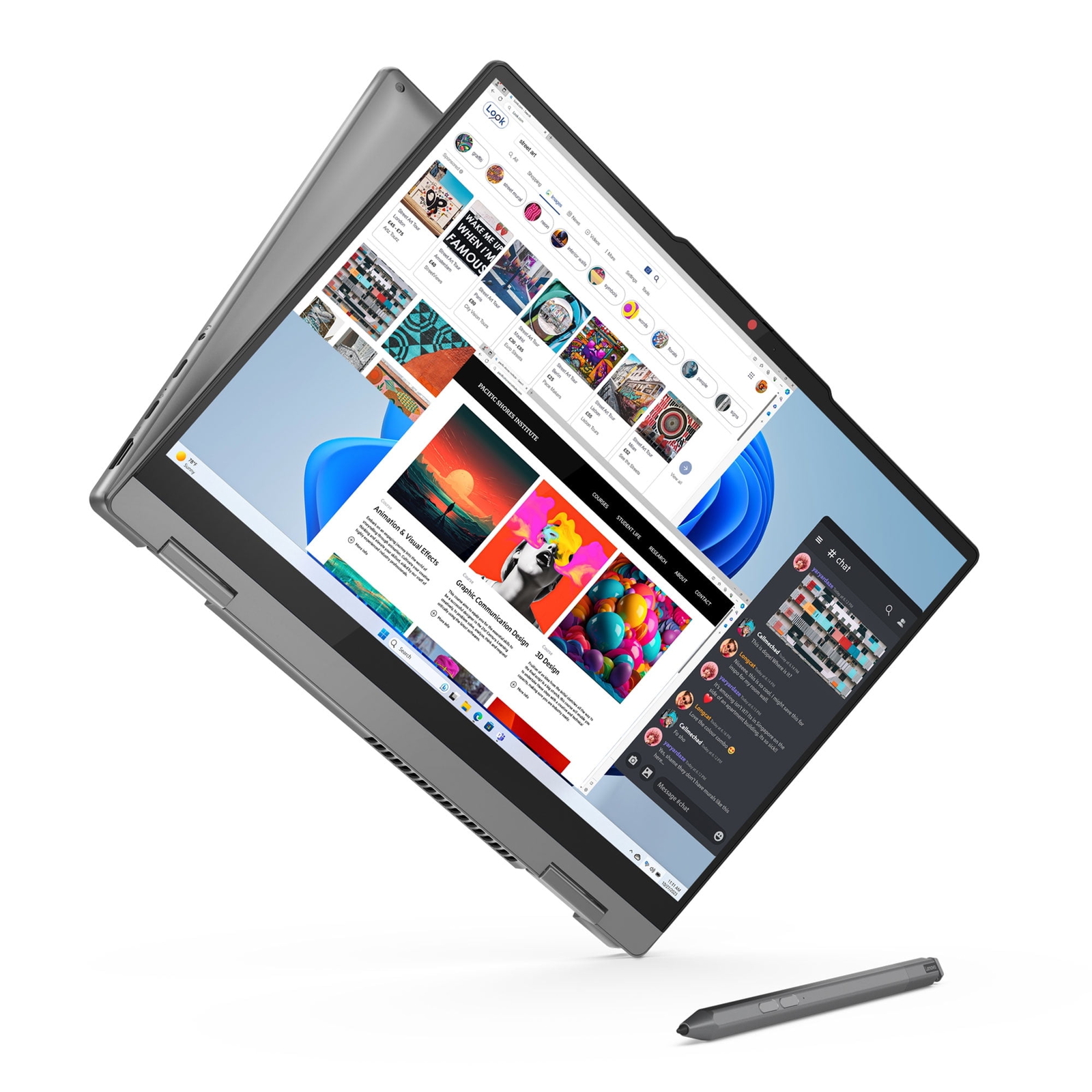 Lenovo IdeaPad 5 2-in-1 Laptop, 16″ IPS Glass, Ryzen 7 8845HS,AMD Radeon 780M