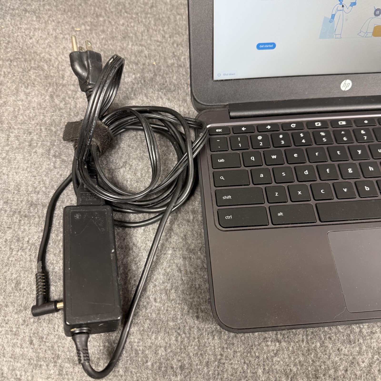 HP Chromebook 11 G5 EE Laptop Chrome OS WiFi Webcam Tested Works W Charger Black