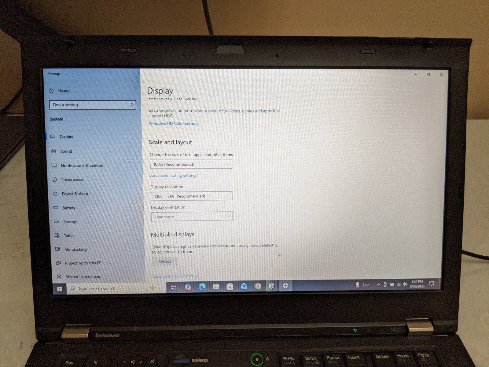 Lenovo ThinkPad T420 Quad Core i7 2720QM 8GB 250GB SSD Win 10 Pro – Grade A