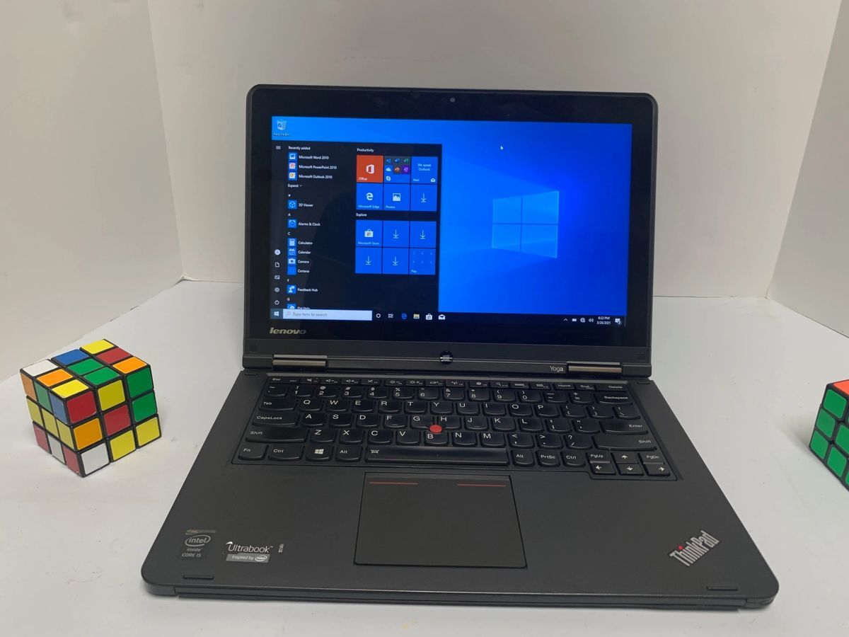 12.5″ Touchscreen i3-4010U Lenovo Thinkpad Yoga 12 Laptop 4 GB RAM 128 GB SSD