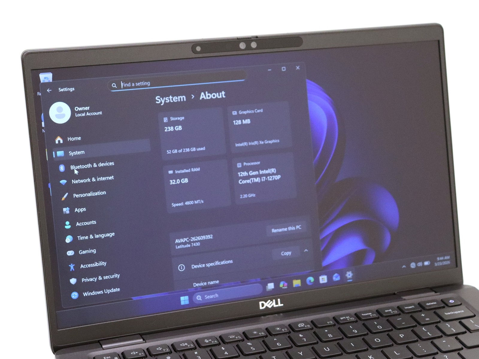 Dell Latitude 7430 14.0″ Touch Intel i7-1270P 32GB 256GB NVMe W11P