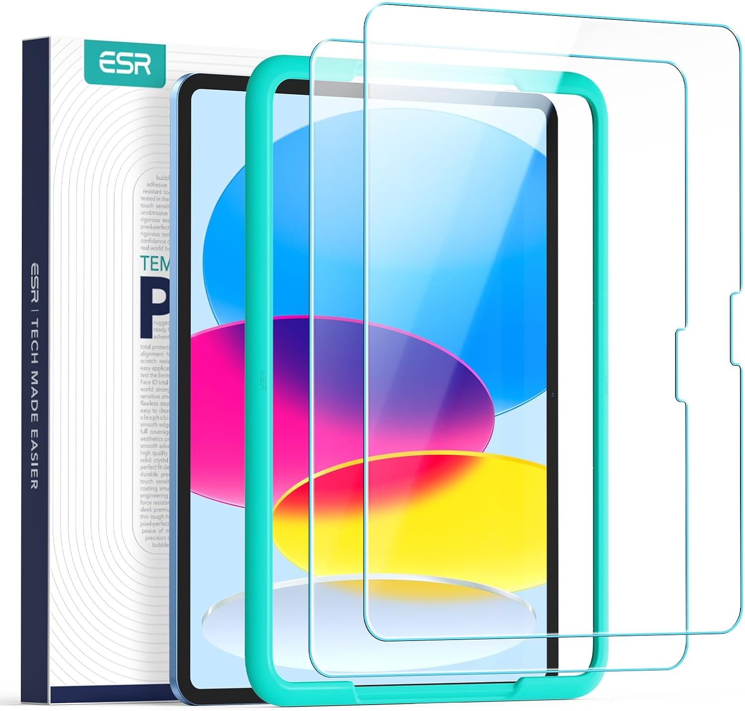 ESR 2 Pack Screen Protector for iPad A16 11th/10th Generation (11 Inch/10.9)