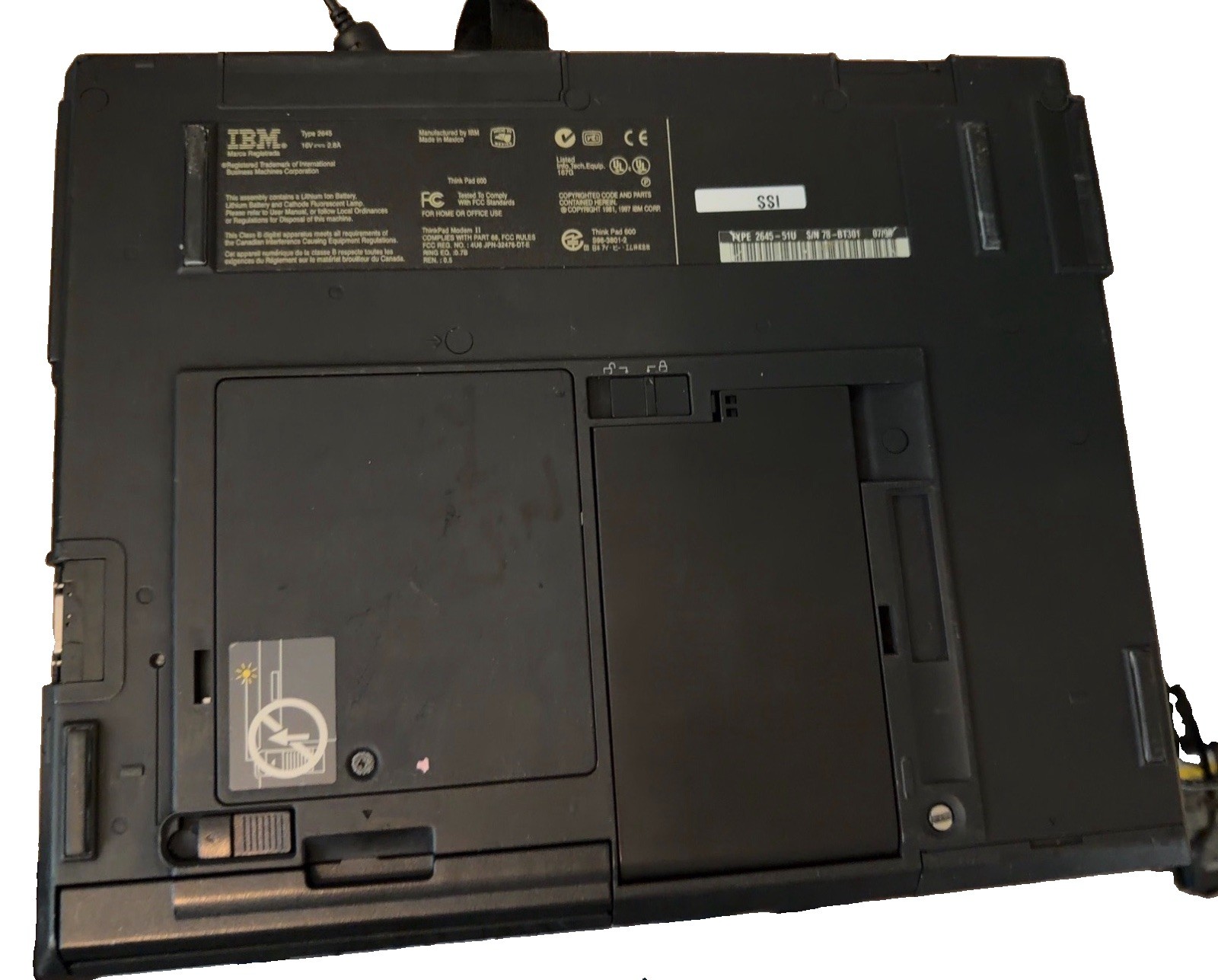 Vintage IBM ThinkPad 600E, Type 2645