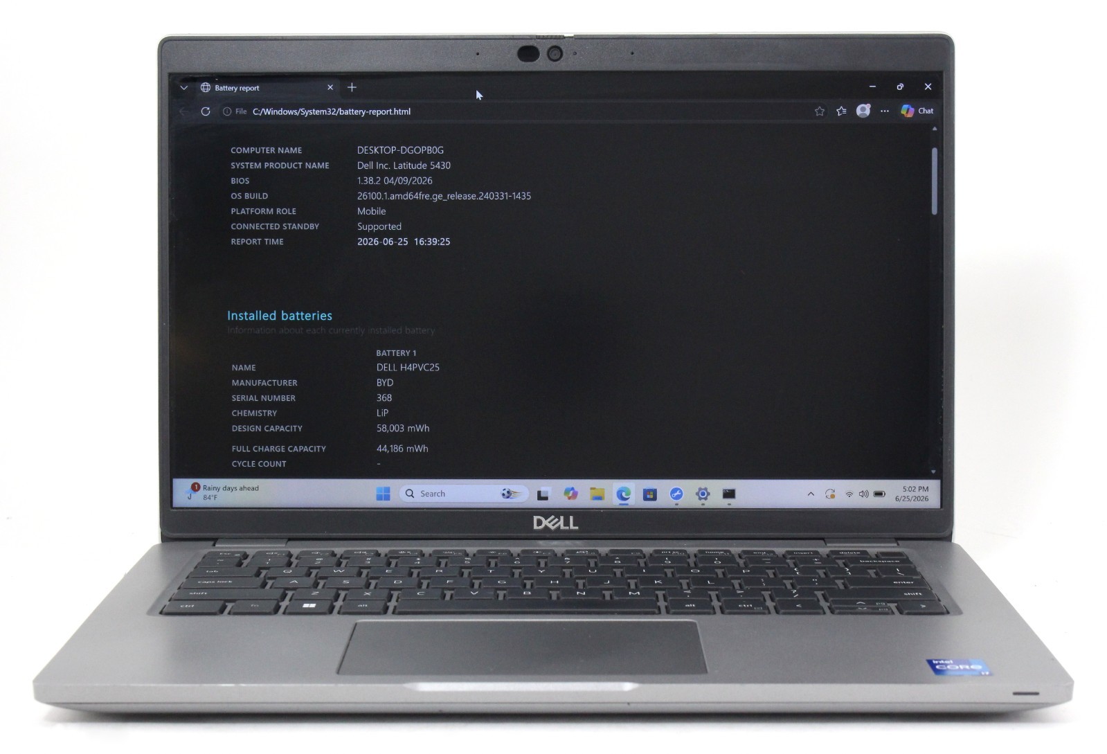 Dell Latitude 5430 14″ 4.2GHz i7-1255U 512GB SSD 16GB RAM Win 11 Pro ; 6184128