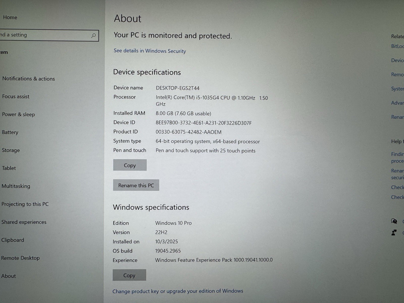 Microsoft Surface Pro 7 Intel Core i5-1035G4 8GB RAM 128 GB SSD #1