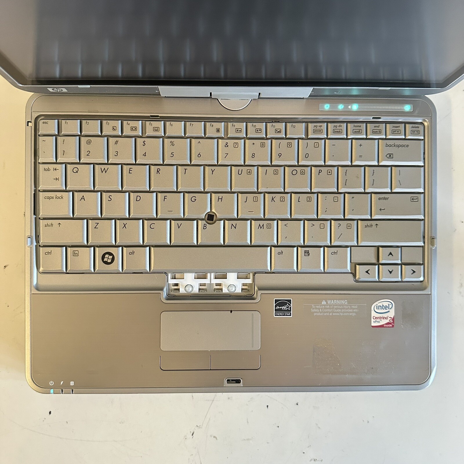 HP EliteBook 2730p 12.1” Laptop Tablet PC Intel Centrino Scraps/Salvage