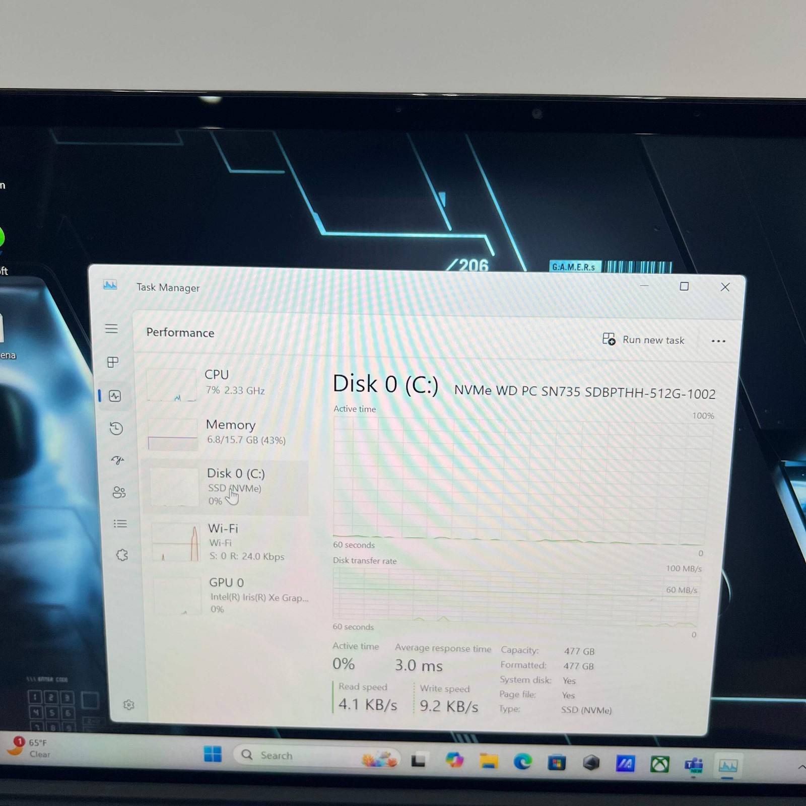 Asus Rog Flow Z13 GZ301Z 13-inch Core i5 12th Gen 16GB RAM Iris Xe Graphics Used
