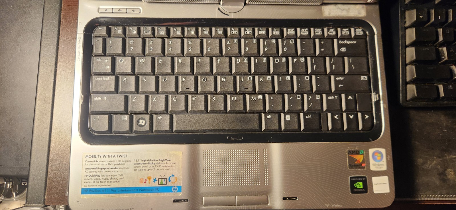 HP Pavillion TX1000 Laptop with Swivel Display