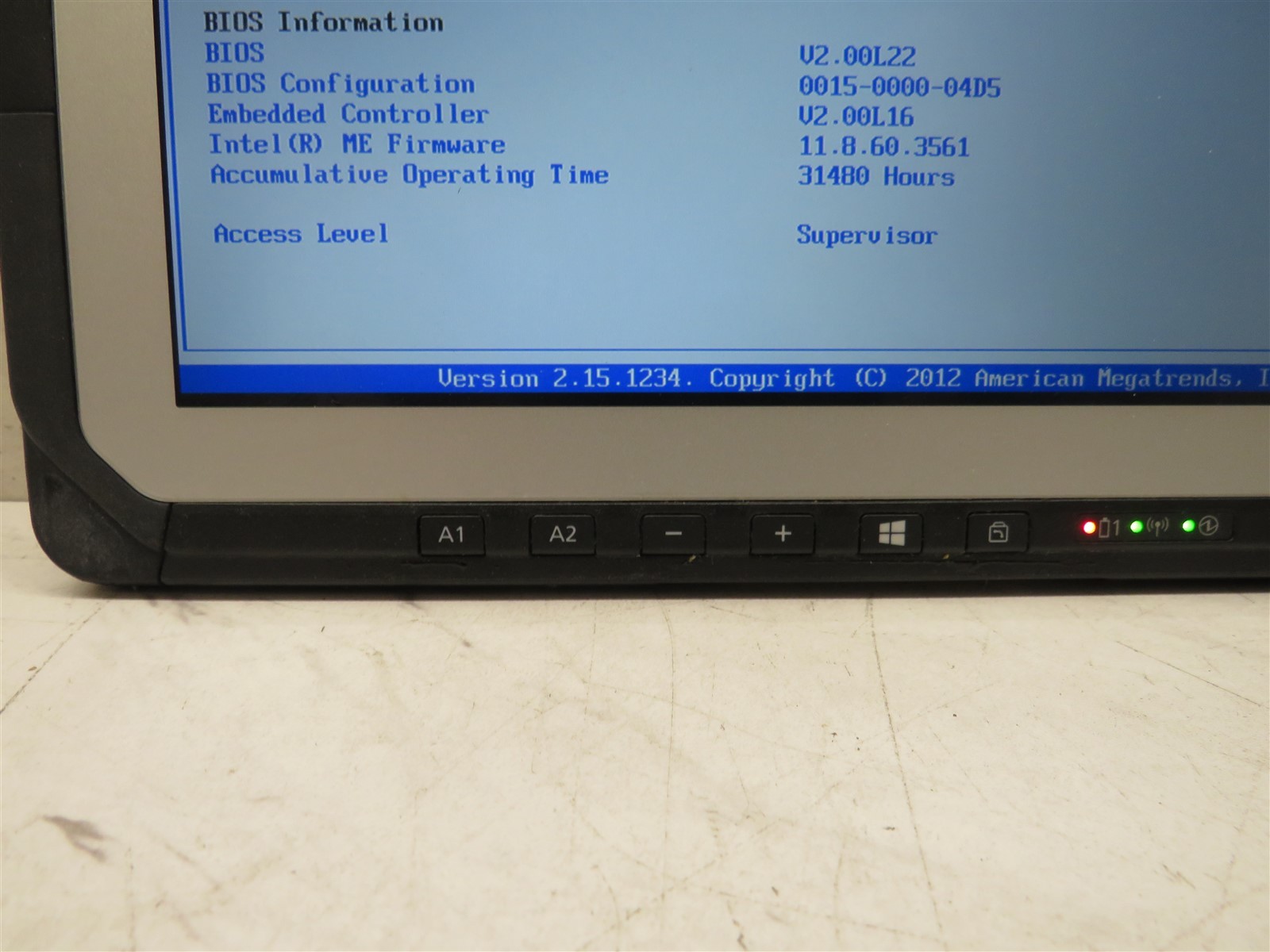 Panasonic Toughbook CF-20 Intel Core i5-7Y57@1.2GHz 8GB RAM