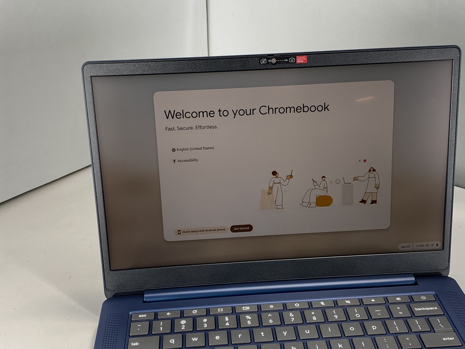 Lenovo Laptop IP Slim 3 Chrome 14M868 14″ MediaTek Kompanio 520 64GB- Abyss Blue