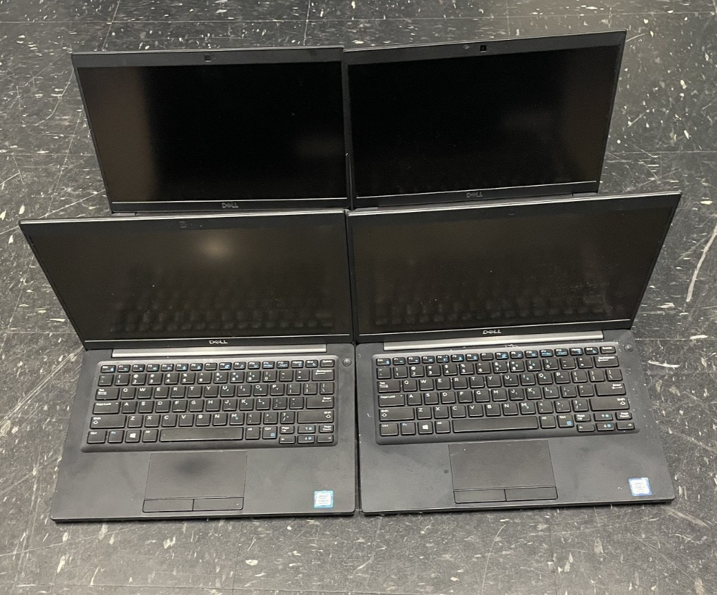 Lot of 4 Dell Latitude 7390 13″ I7-8650U 1.90GHz NO SSD OR RAM *SOLD-AS-IS