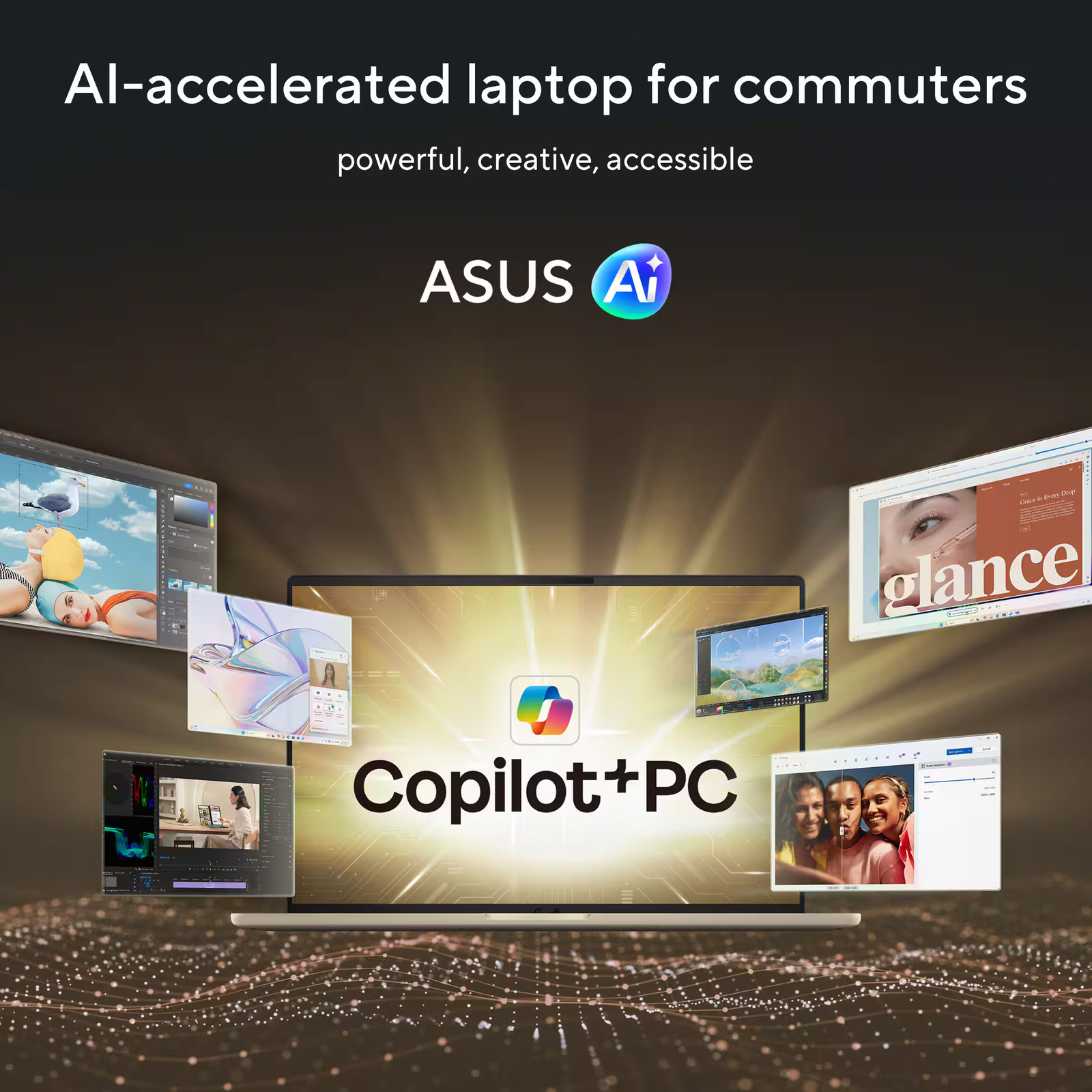 ASUS – Zenbook A16 16″ 3K OLED Touchscreen Laptop – Snapdragon X2 Elite Extre…