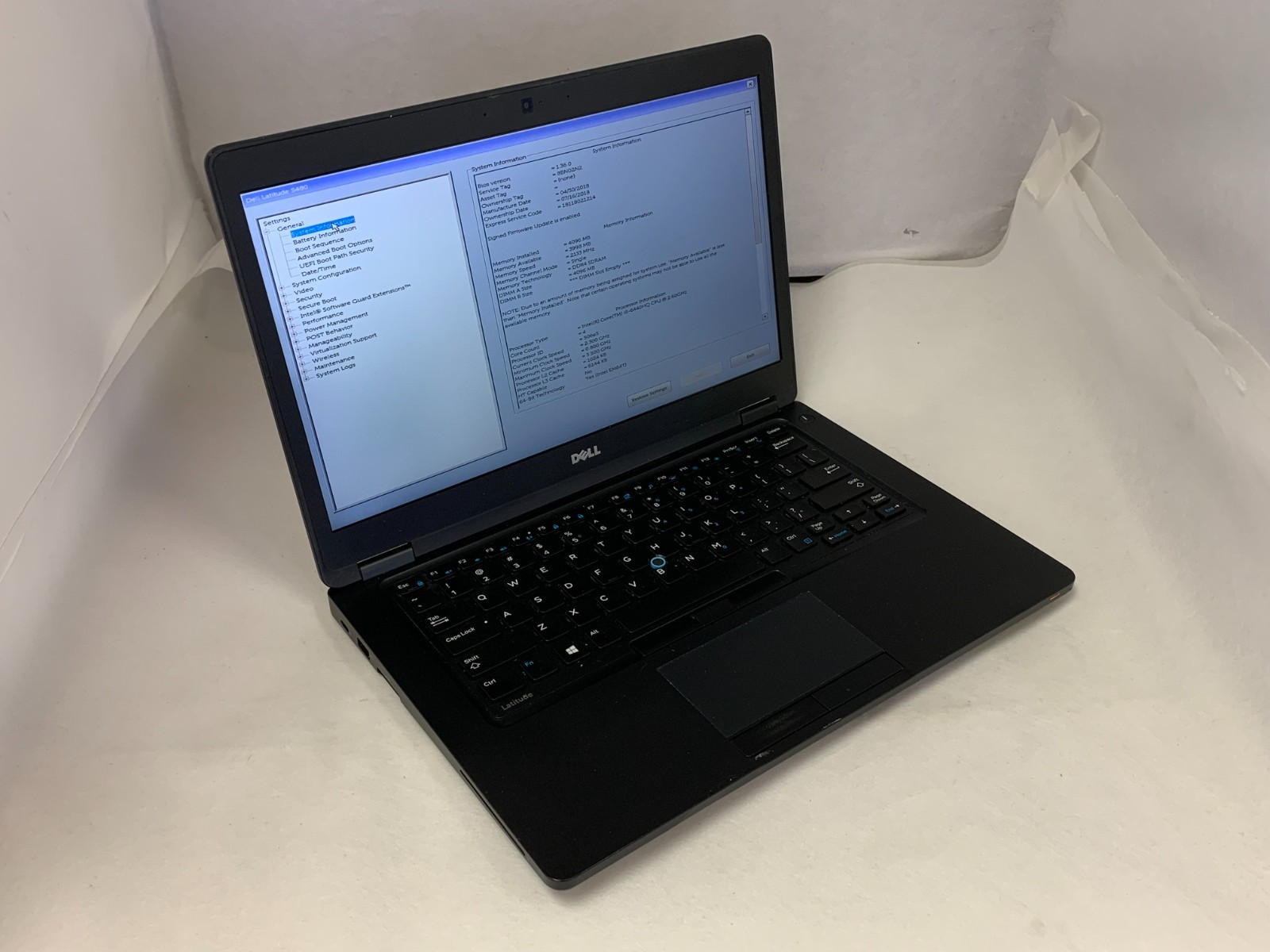 Dell Latitude 5480 14″ FHD i5-6440HQ 2.6GHz 4GB RAM No SSD/OS
