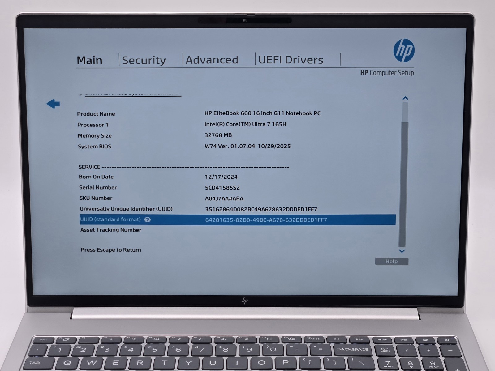 HP EliteBook 660 G11 16″ FHD+ ULTRA 7 165H 512GB 32GB W11P RTX 2050 4G LTE