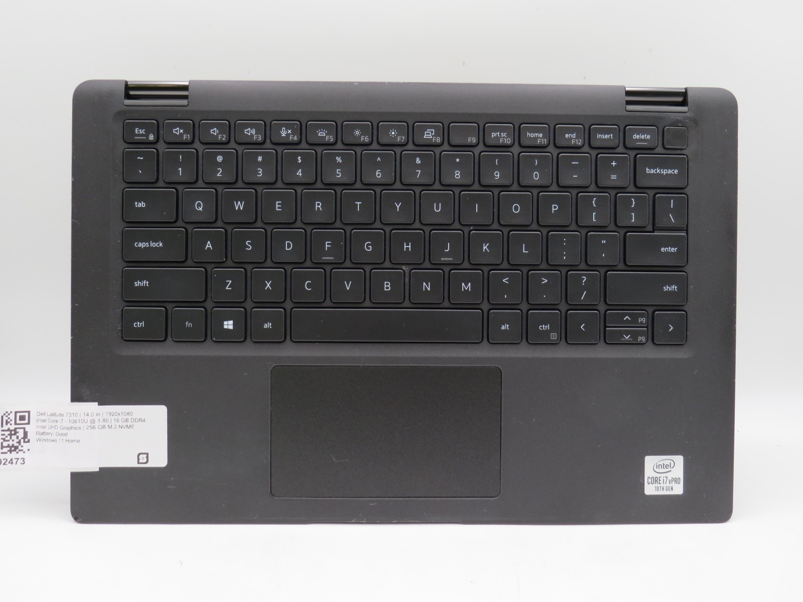 Dell Latitude 7310 i7-10610U @ 1.8GHz 16GB / 256GB m2 13.3 touch Win 11