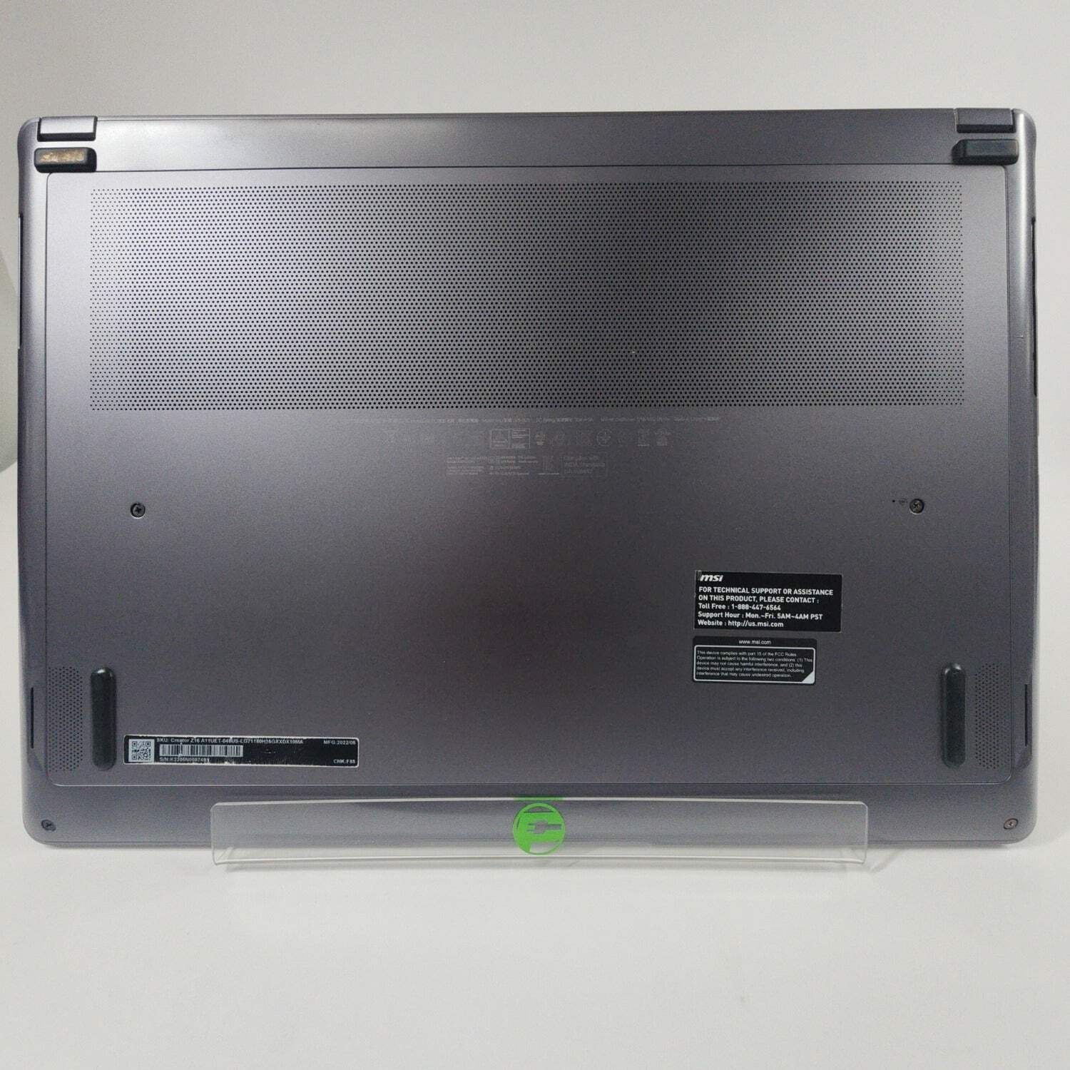 MSI Creator 16 AI Studio A11UE 16″ i7-11800H 2.3GHz 32GB RAM 1TB SSD