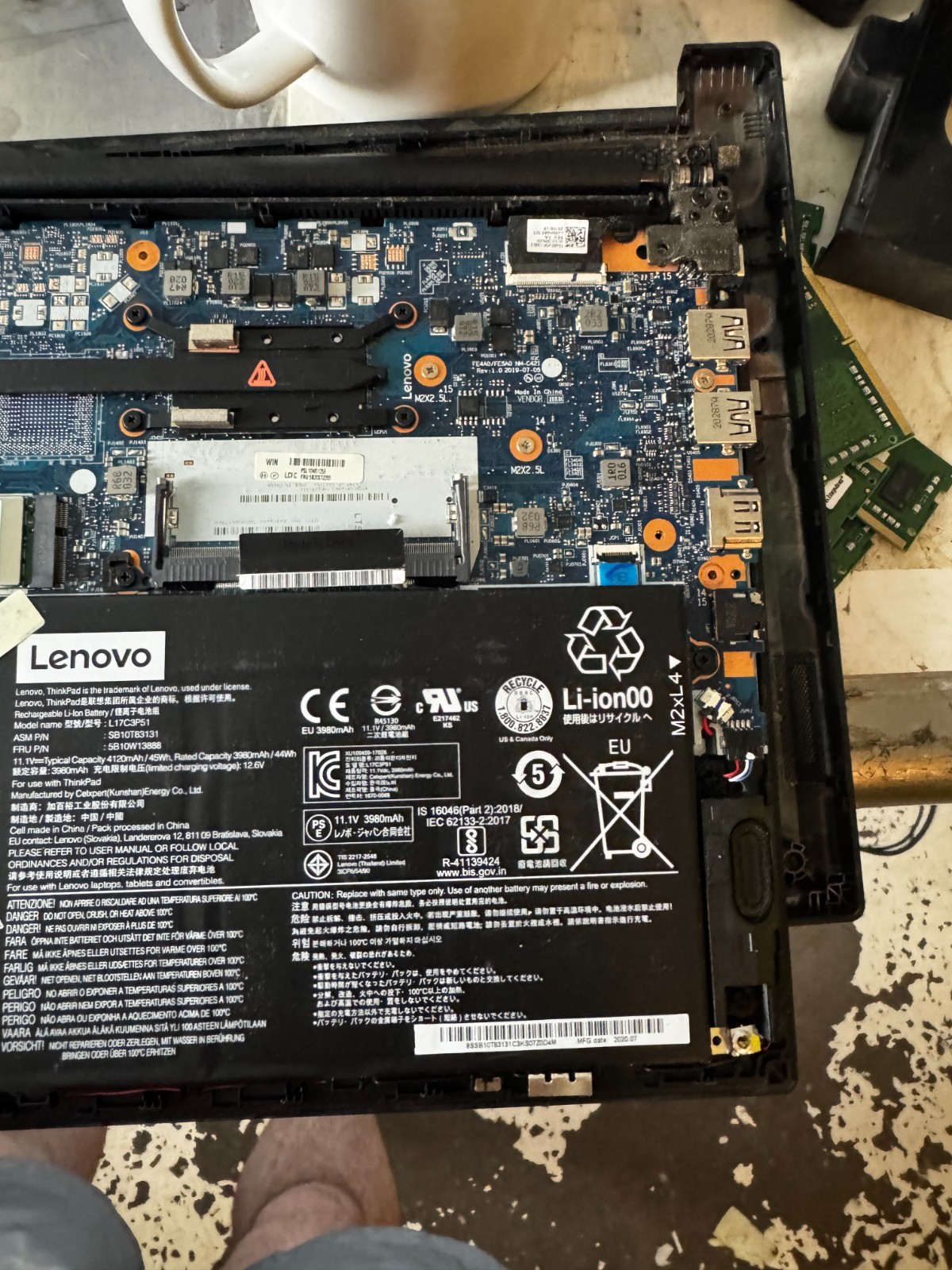 Lenovo ThinkPad E14 Intel Core i7 10th Gen Laptop for Parts/Repair #5960