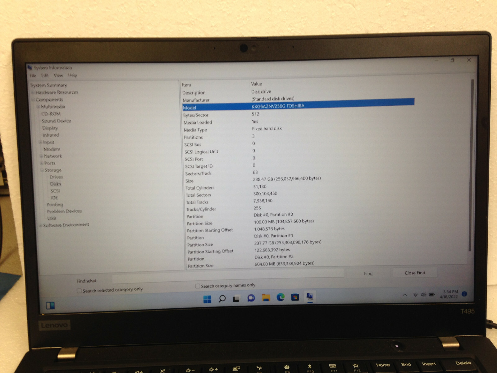 Lenovo ThinkPad AMD Ryzen 5 PRO 3500U 2100Mhz 16GB Touchscreen w/ AC Adapter