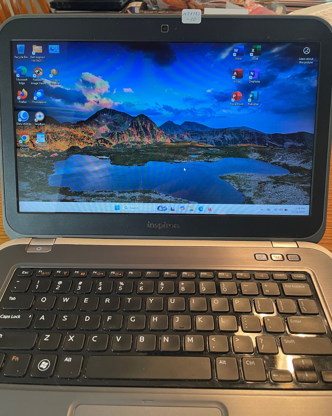 DELL INSPIRON 14Z-5423 Laptop 14z-5423 14″ i7 Win11 Pro 25H2/Office 2021extras10