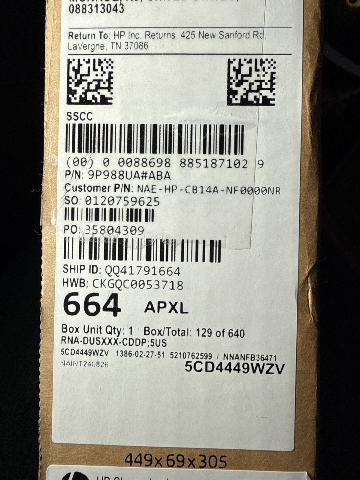 HP Chromebook 14″ Laptop HD Display Intel N100 4GB 64GB Chrome OS 9P988UA