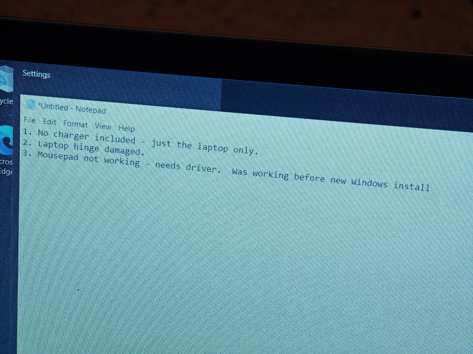 ACER ASPIRE 3 N20C5 – 256GB SSD, 8GB RAM, Intel Pentium Silver N6000 – DAMAGE