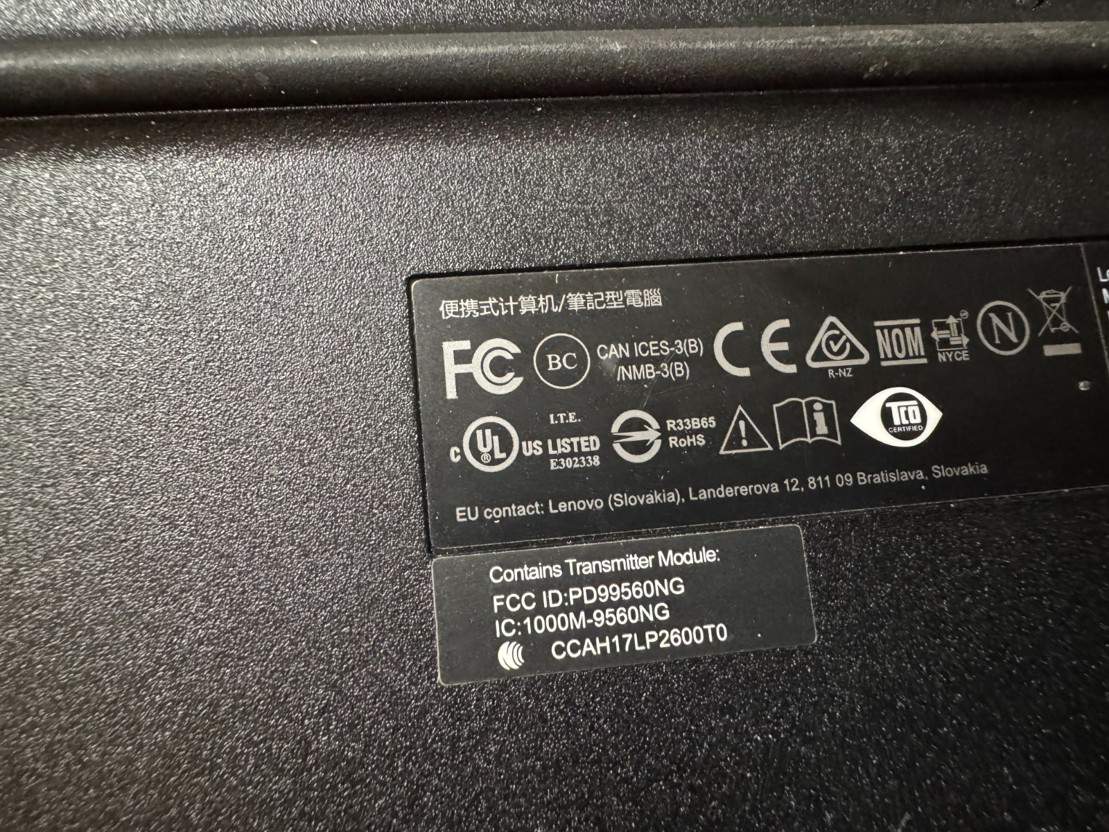 Lenovo Chromebook 100e 2nd Gen Black w/power cord Parts Not Working w/free ship!