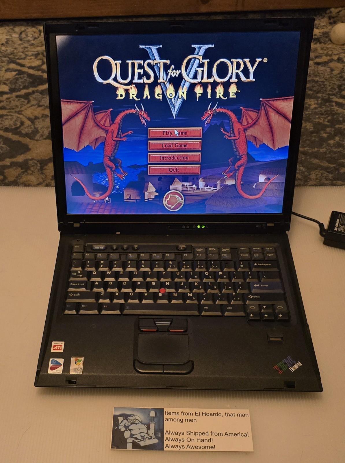 IBM Thinkpad R52 1GB Ram 60GB HDD 1.73 Ghz Pentium M Windows XP ATI Radeon X300