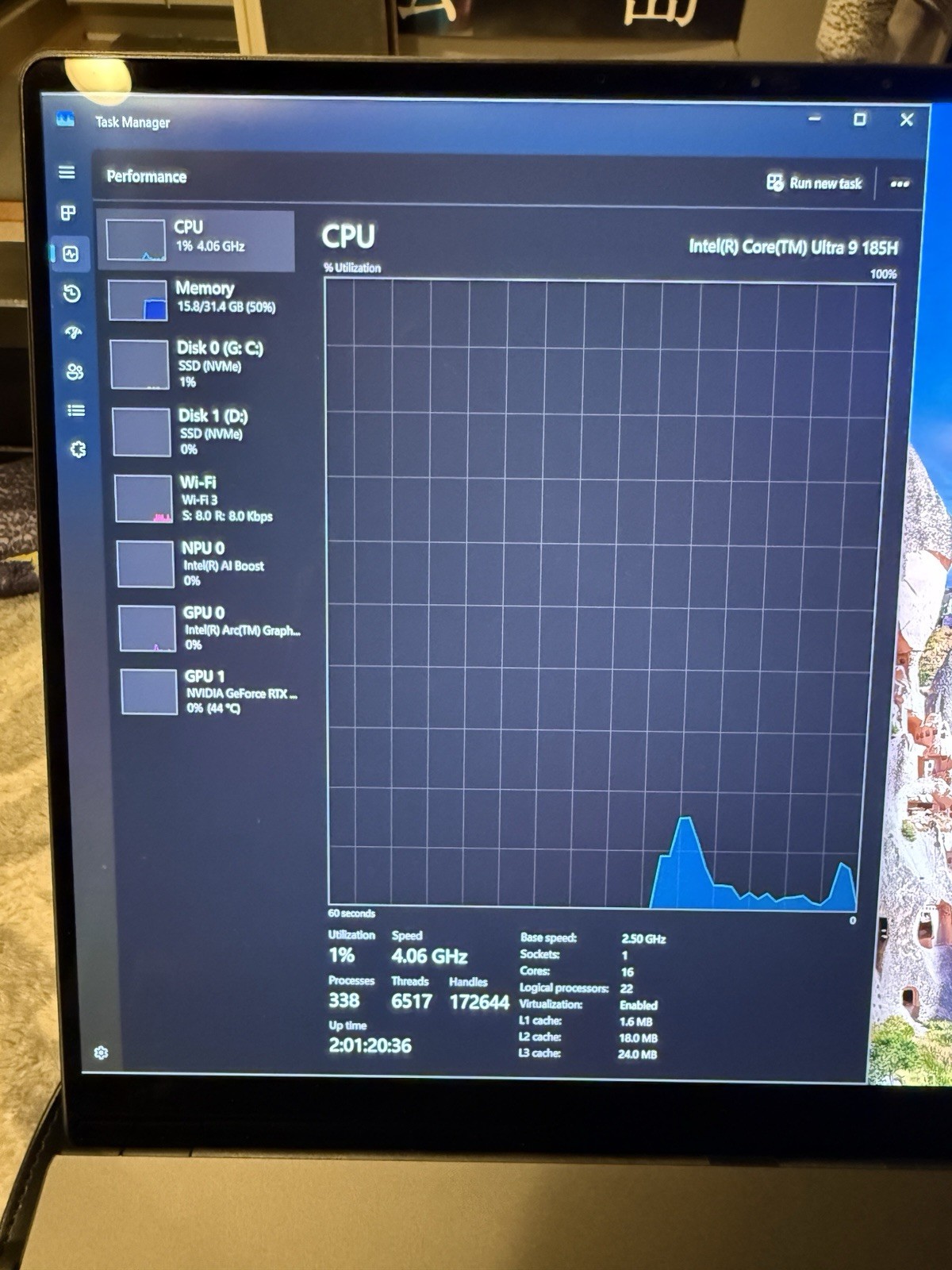ASUS ROG Zephyrus GU605 16in Core Ultra 9 185H 32GB
