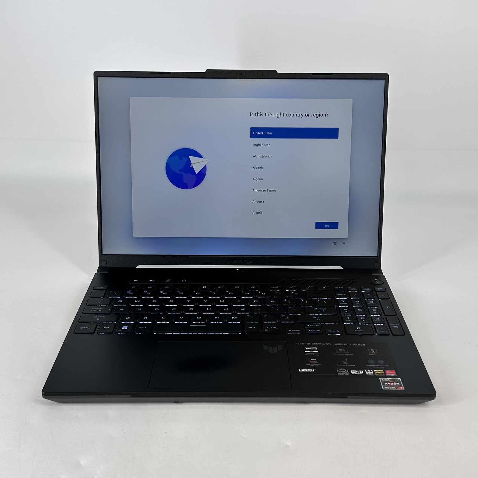 Asus TUF A16 16 165Hz FHD+ 3.2 GHz Ryzen 7 7735HS 16GB 512GB SSD AMD RX 7700S