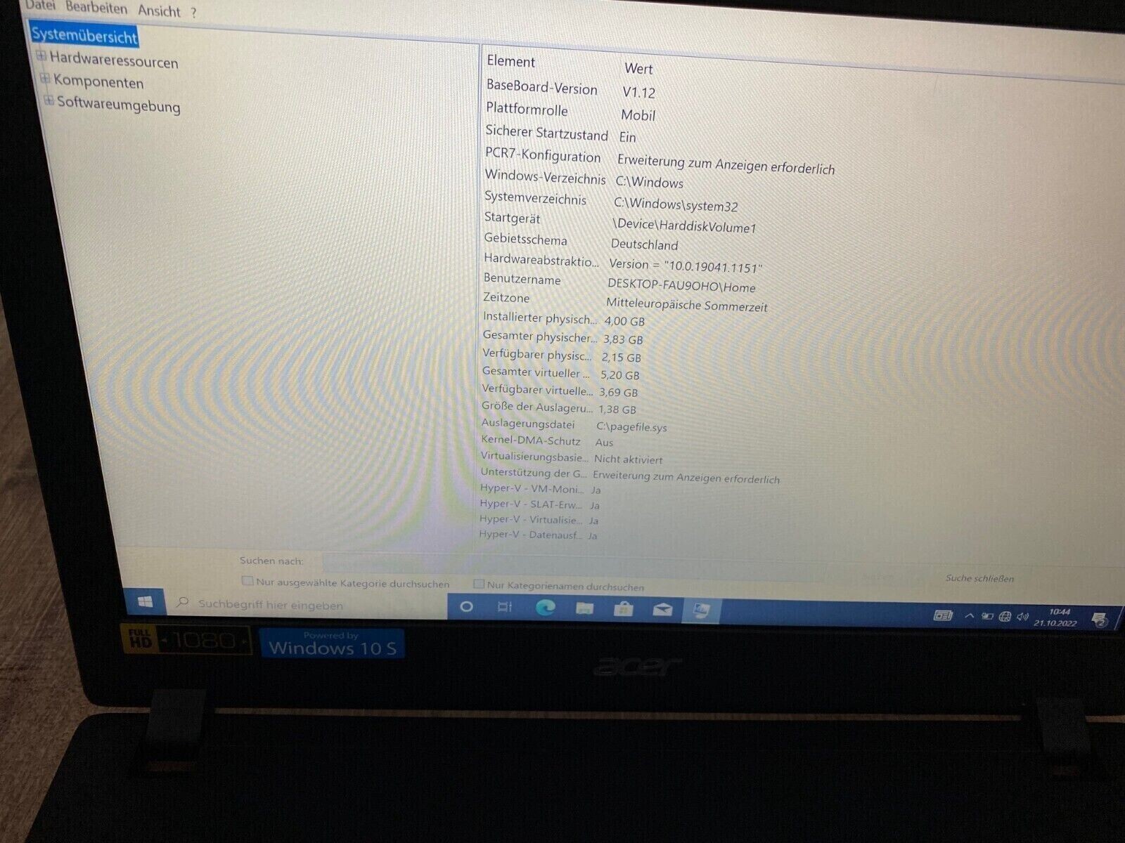 Acer Aspire 1 A114-31-P0K1 14″ Full HD Intel Pentium N5000, 64GB eMMC 4GBRAM