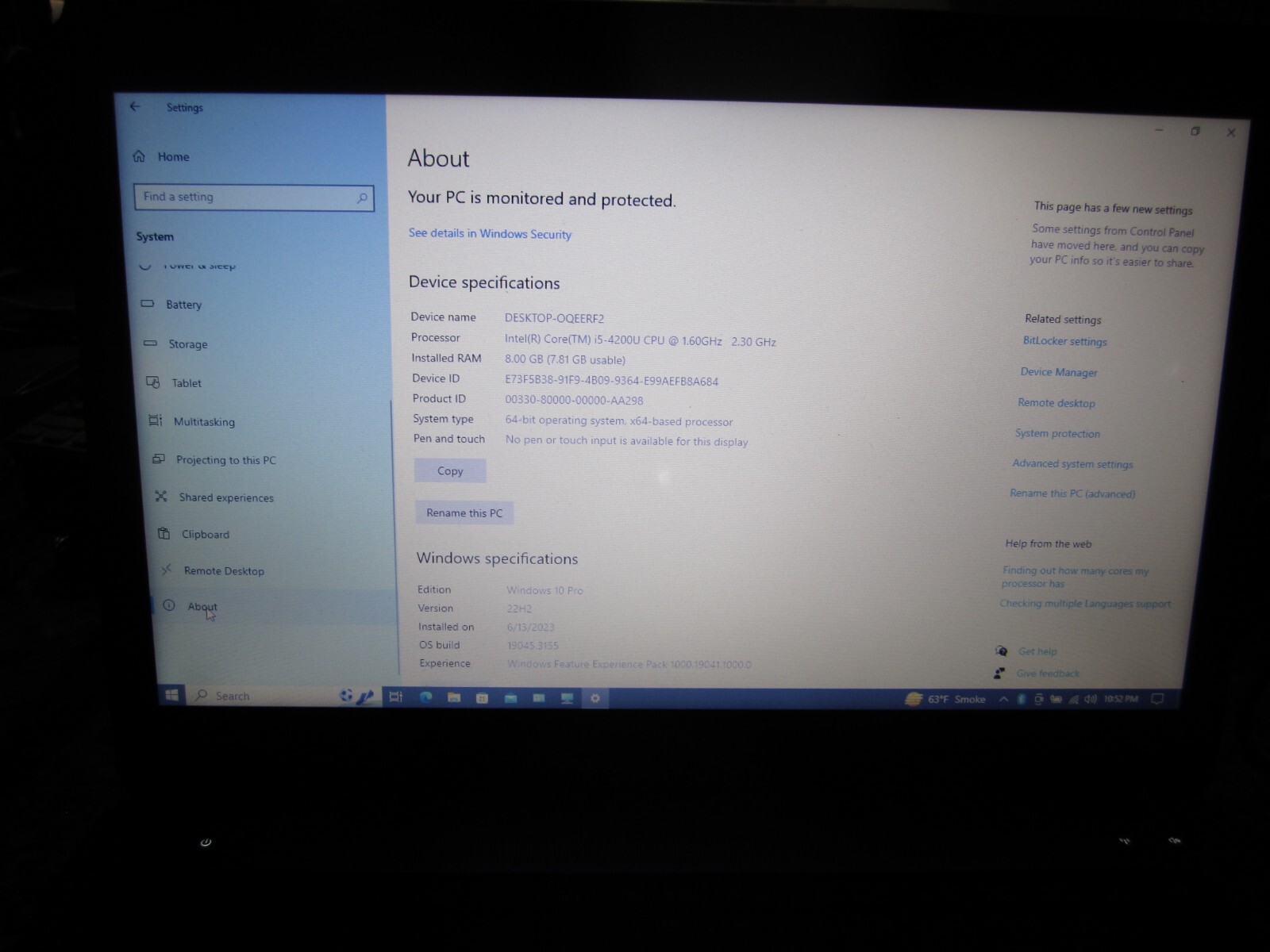 HP EliteBook 840 G1 Laptop Core i5 1.6 GHz 8GB RAM 180GB SSD Win 10 Pro