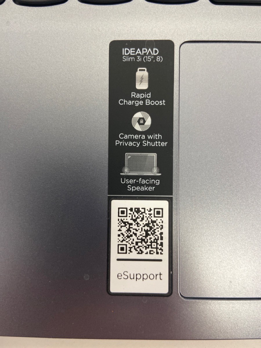 Windows 11 Lenovo ideaPad Slim 3 with 8gb 128SSD with charger. 7/2 (P04024672)