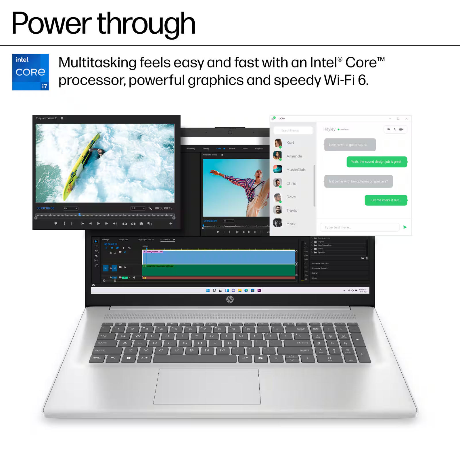 HP 17.3″ Laptop Office 2024 Computer Intel i7-1355U 16GB RAM & 512GB SSD Win Pro
