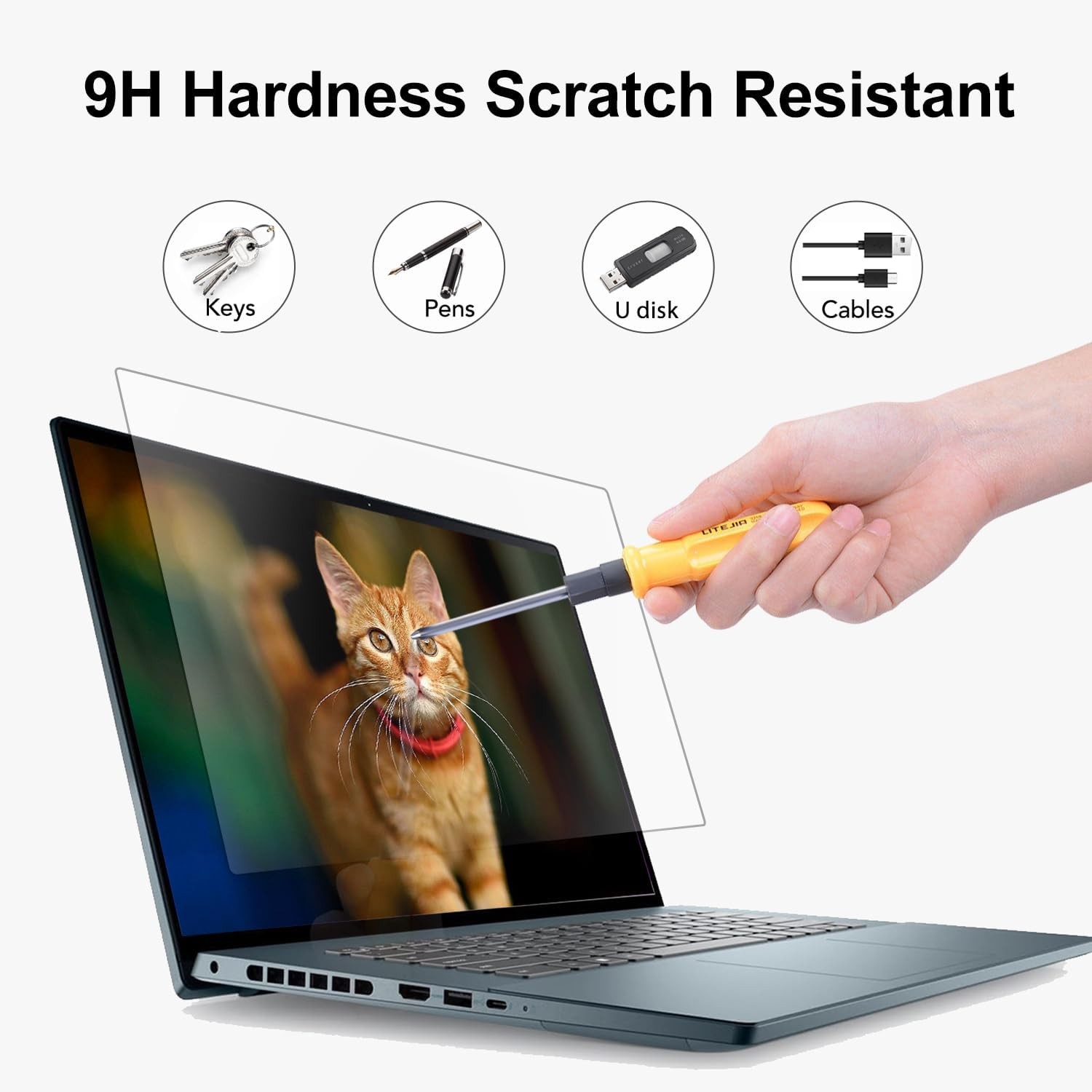14″ Laptop Screen Protector, Tempered Glass Protector for 16:9 Laptop 14inch, 9H
